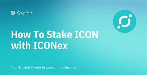 icon staking|Icon ICX Staking at Stakin.